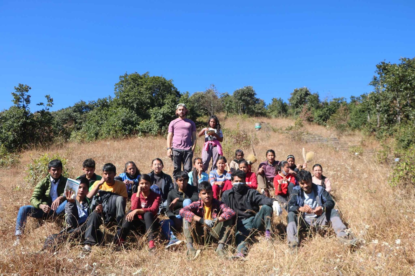 Cleanup hiking in Chandragiri